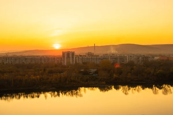 Novokuznetsk şehrinin manzarası