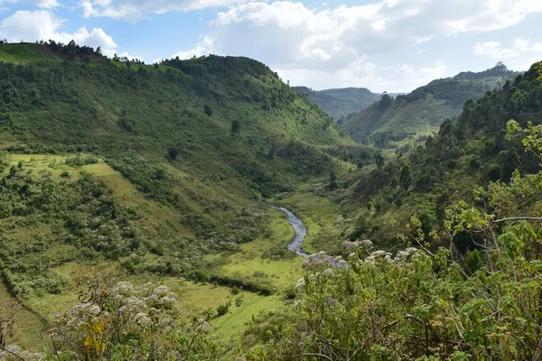 Landschaftliche Landschaften Gegen Den Himmel Aberdare Ranges Kenia — Stockfoto