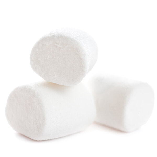 Fluffy white marshmallow macro 