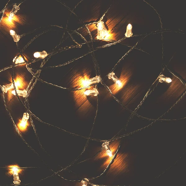 Різдвяні вогні garland — стокове фото