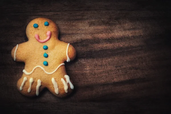 Weihnachten hausgemachte Lebkuchen Mann — Stockfoto