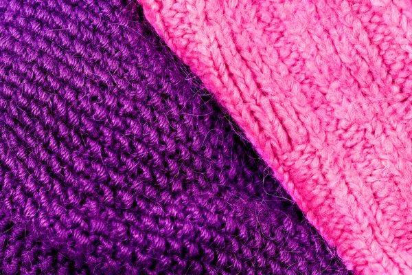 Зимнее вязание шерстяной текстуры — стоковое фото
