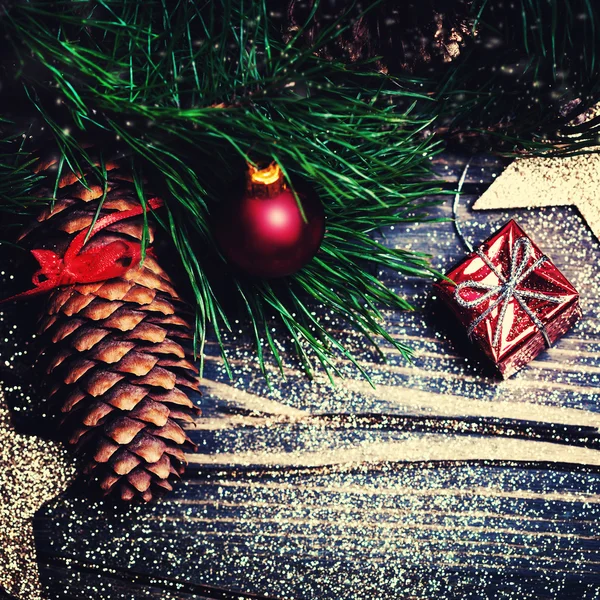 Feliz Navidad fondo para la tarjeta —  Fotos de Stock