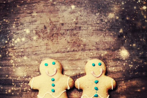 Biscoitos de gengibre de Natal — Fotografia de Stock