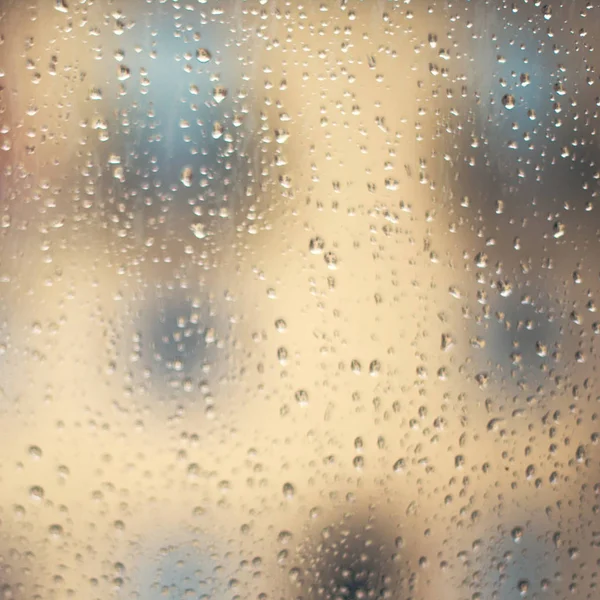 Gotas de chuva na janela — Fotografia de Stock