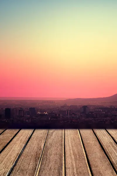 Piso frente al atardecer — Foto de Stock