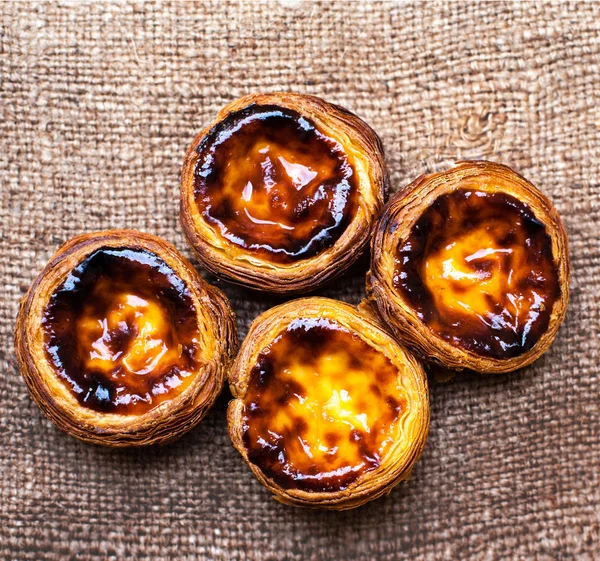 Cumulo di pastello de nata — Foto Stock