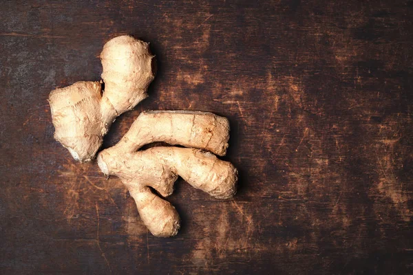 Ginger root on table — Stock Photo, Image