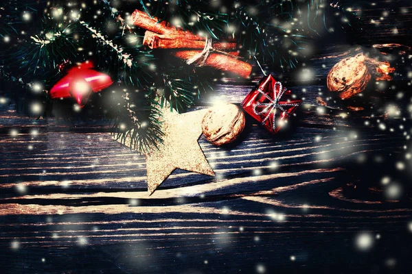 Abeto de Navidad con decoración — Foto de Stock
