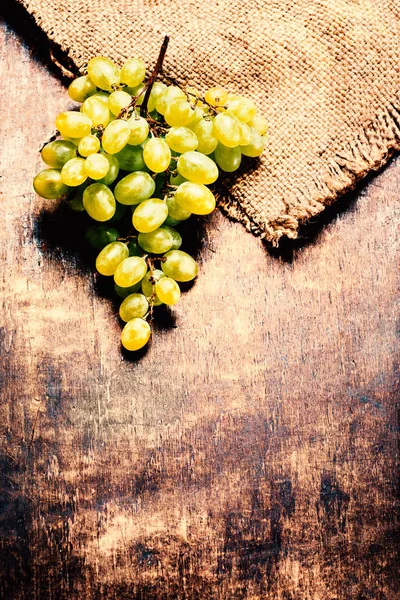 Green grapes bunch — Stock Photo, Image