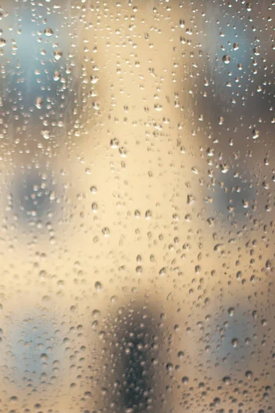 Gotas de chuva na janela — Fotografia de Stock