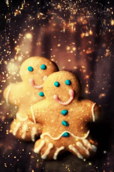 Biscoitos de gengibre de Natal — Fotografia de Stock