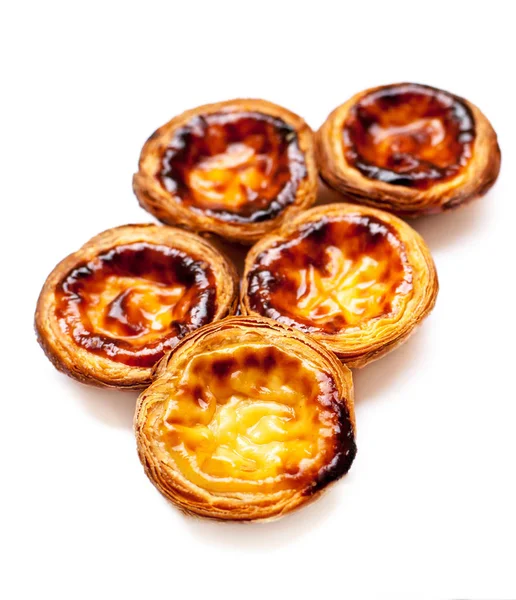 Heap of Portuguese egg tarts — Stock Photo, Image