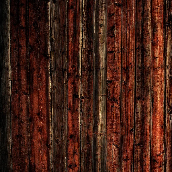 Doğal kırmızı eski kirli ahşap duvar — Stok fotoğraf