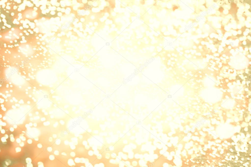 Abstract golden bokeh background. 