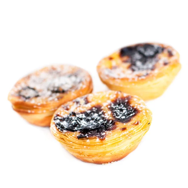 Pastel de Belem - Portuguese egg tarts pastry — Stock Photo, Image