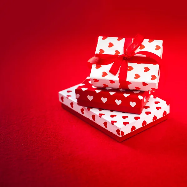 Valentinstag Geschenke mit Herz — Stockfoto