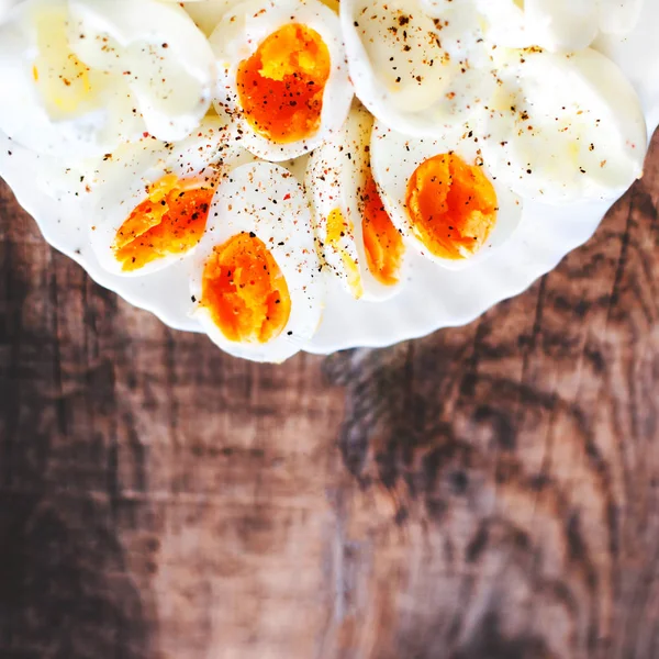 Hard boiled eggs — Stock Photo, Image