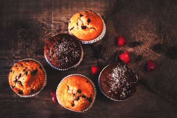 Chocolate dark muffins