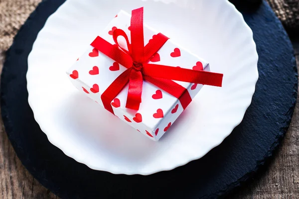 Valentines day table setting — Stock Photo, Image