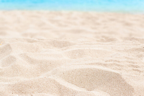 hot soft sand on seashore