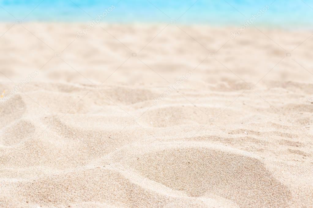 hot soft sand on seashore