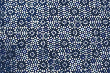 Tipik renkli Fas süs duvar