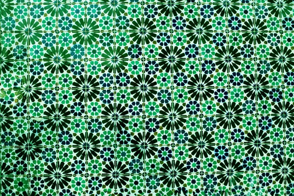Tipica parete ornamentale marocchina colorata — Foto Stock
