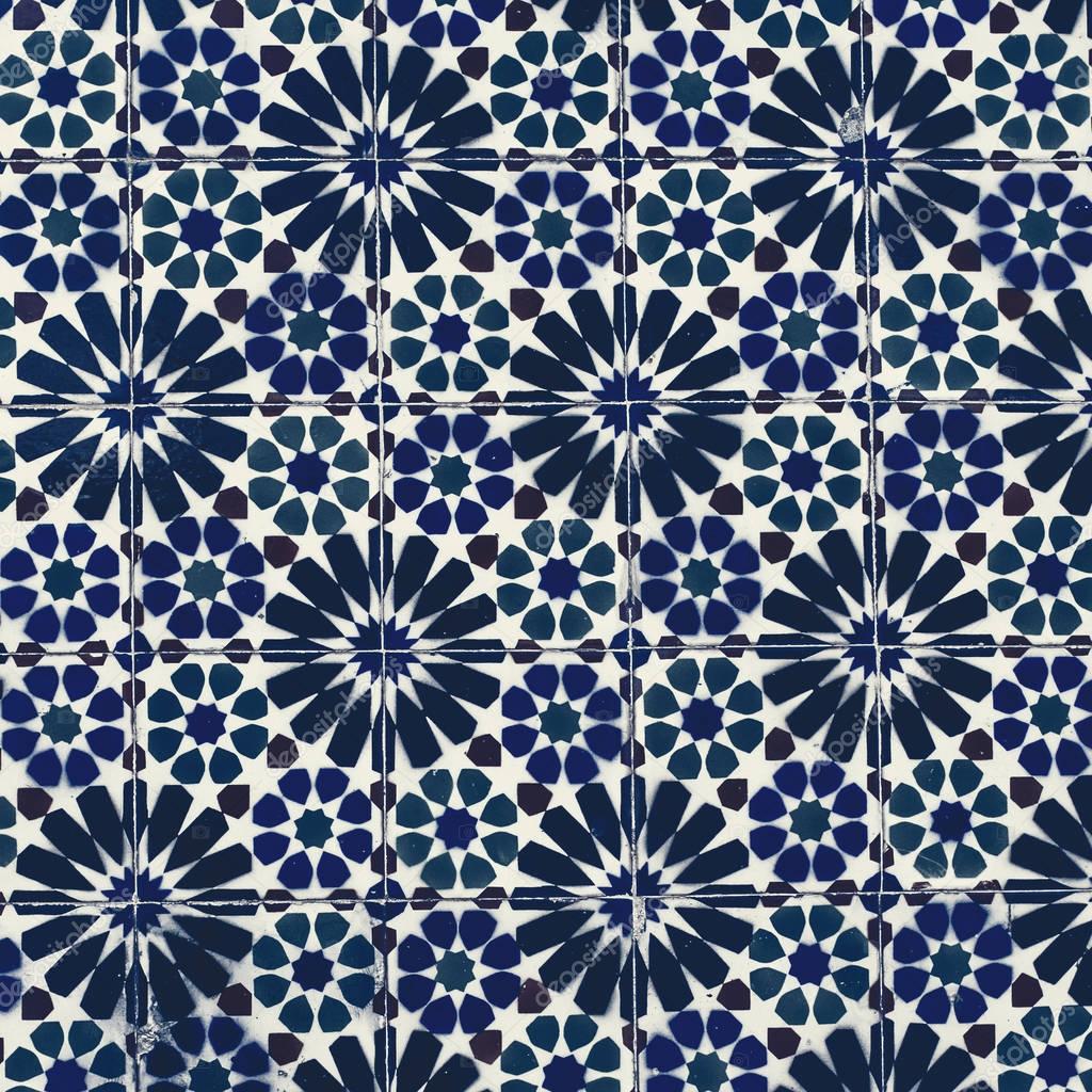 Typical Moroccan tiles ornaments  