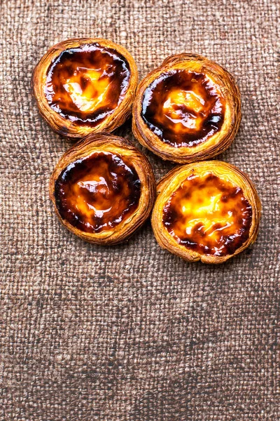 Bolos de torta de ovo portugueses — Fotografia de Stock