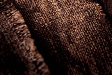 Çuval bezi doku eski ahşap tablo