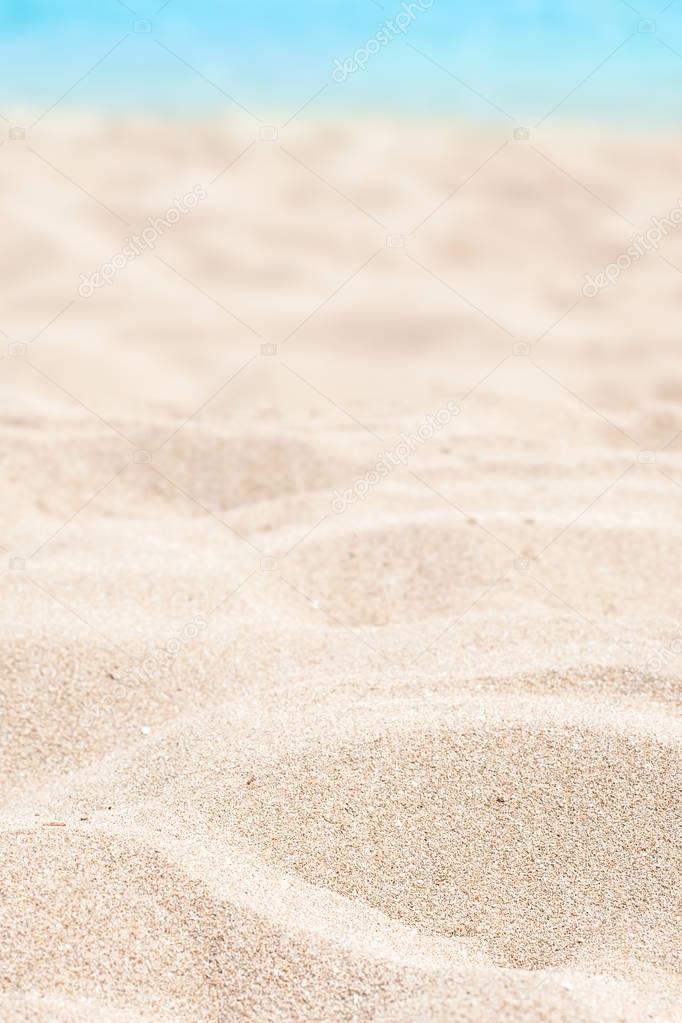 Sea, sand and summer day background. 