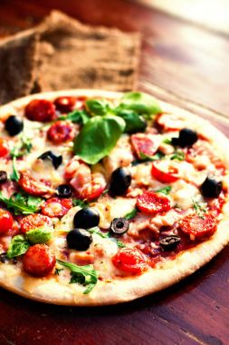 lezzetli sıcak pizza 