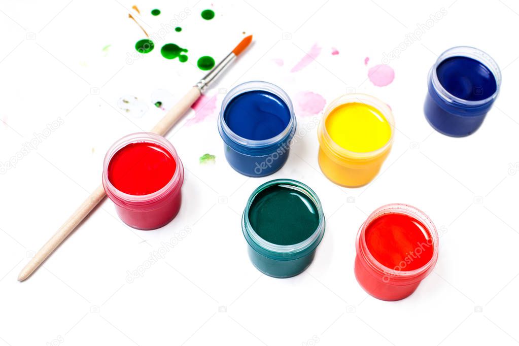 Colourful Paint cans