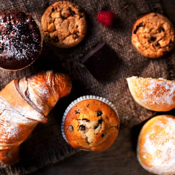 Finom csokoládés muffin — Stock Fotó