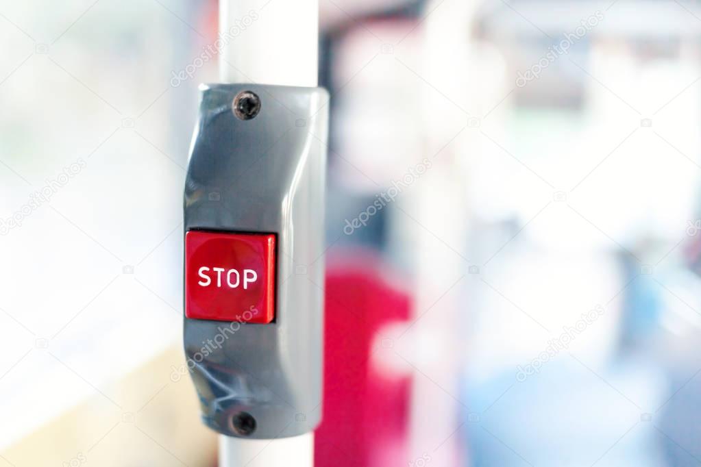 Bus stop button