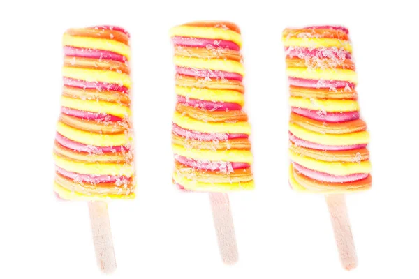 Ice cream on sticks — Stock Photo, Image
