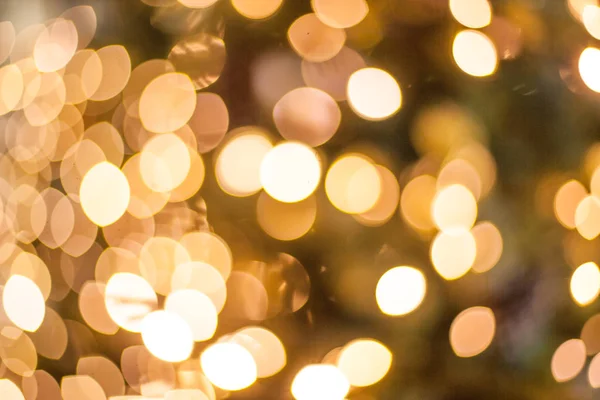 Defocused golden circles lights