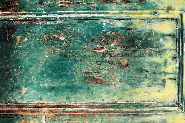 Grön rustik trä bakgrund — Stockfoto