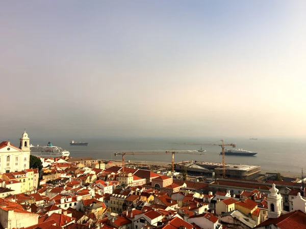 Lissabon, Portugal Panorama skyline — Stockfoto