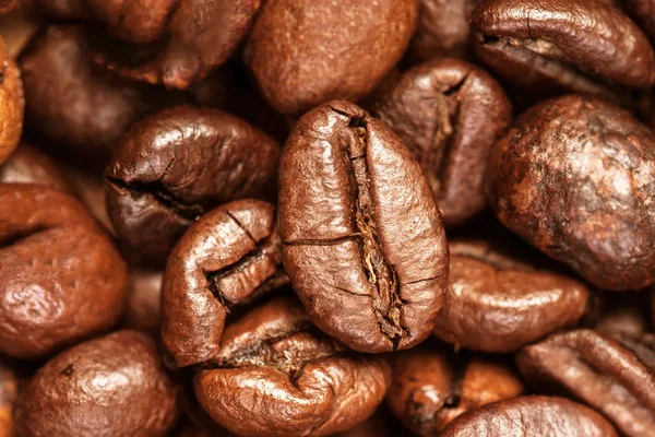 Coffee beans macro wallpaper. — Stock Photo, Image