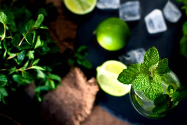 cam malzemelerle Mojito