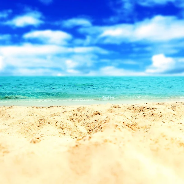 Strand zand met sky — Stockfoto