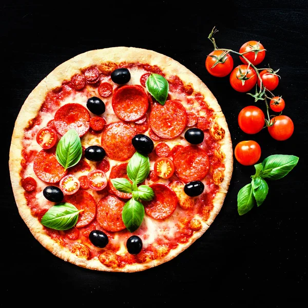 Hús Pizza sonka — Stock Fotó