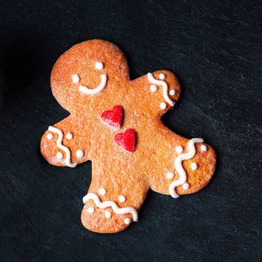 Zencefilli kurabiye adam kurabiye ile Noel kompozisyon