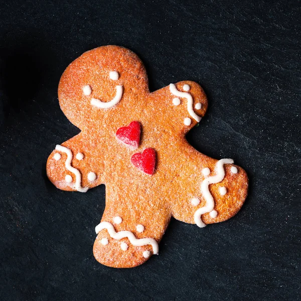 Composição de Natal com biscoito de gengibre — Fotografia de Stock