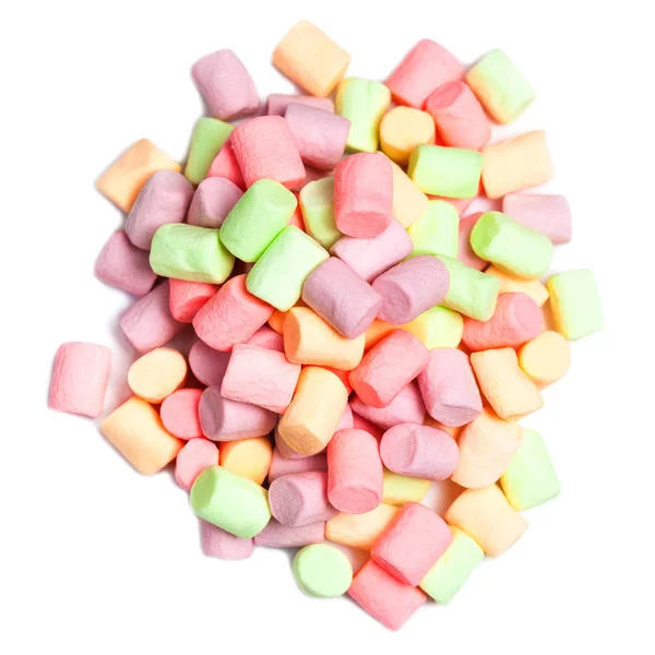 Barevné malé marshmallows — Stock fotografie