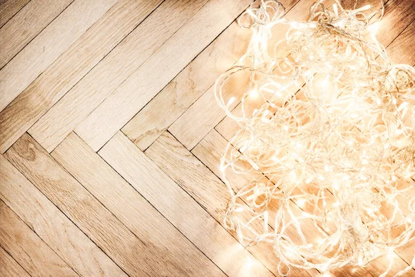 Abstraktní zářící vánoční osvětlení — Stock fotografie