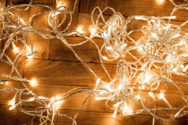 Christmas lights garland — Stock Photo, Image