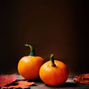 Tablo üzerinde turuncu kabak